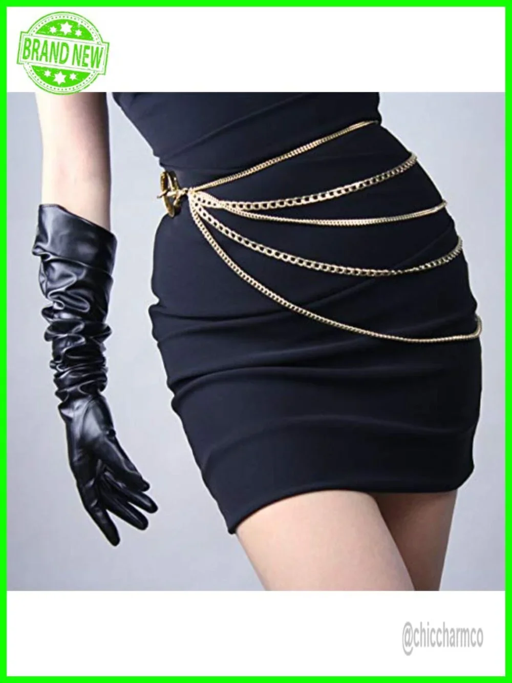 28 Inch Shoulder Length Faux PU Leather Gloves, Touch Screen